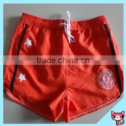 Red Color Short Swimming Board Shorts