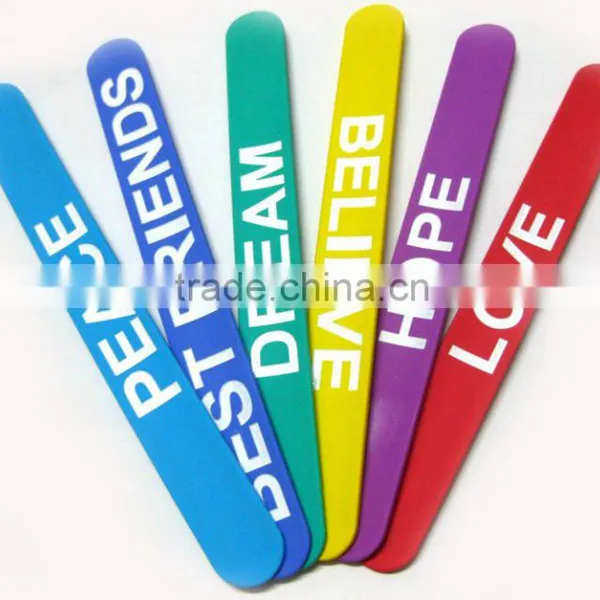 Factory New Fashion Gifts Silicone Slap Snap Bracelet photo-3