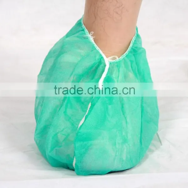 Disposable Non Woven and PE CPE Overshoes photo-3