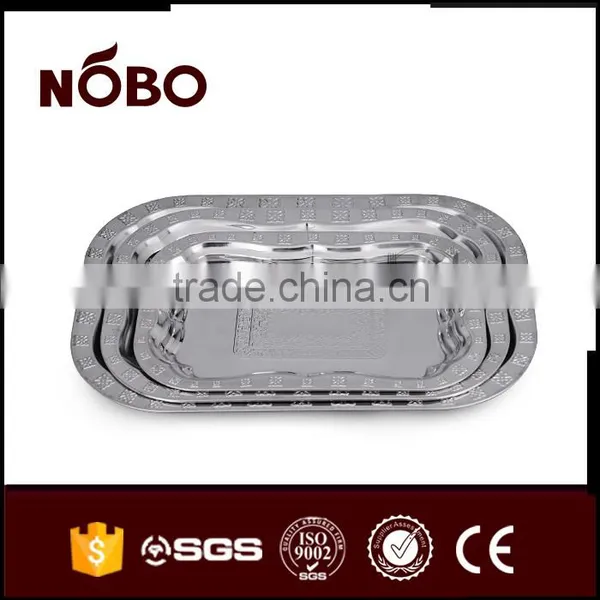 NOBO Stainless Steel Dinner Plate for Food