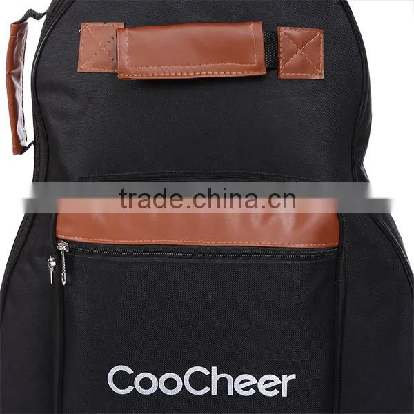 CooCheer 600D Oxford Acoustic Guitar Bag 5-Pocket Padded Gig Bag With Guitar Strap and 12 Pick Samplers AM002527 photo-4