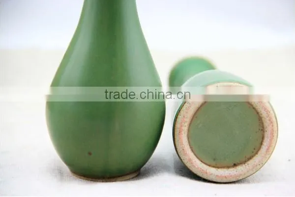 Handmade Antique Turquoise Ceramic Flower Vase HY0557 photo-4