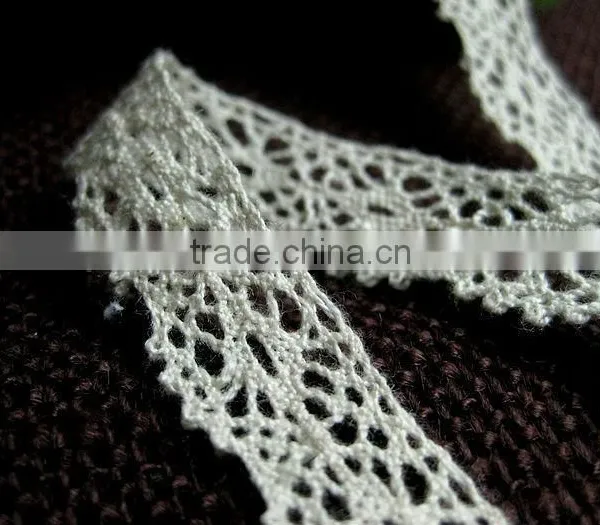 2013 Crochet Narrow Cotton Torchon Lace 1.5cm/15mm, Widely Used in Home Textile - Storage Bag