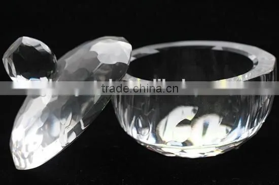 Unique Crystal Glass Sugar Bowl With Lit Sugar Stock photo-4