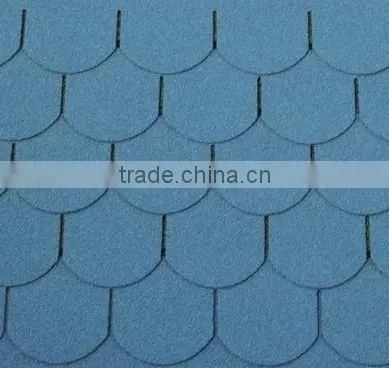 Fish-scale Asphalt Roofing Sheet Fiberglass Bitumen Shingles photo-2