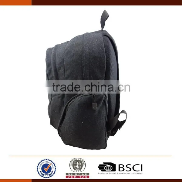 Fashion Felt School Backpack Bags With Embroidery Logo photo-4
