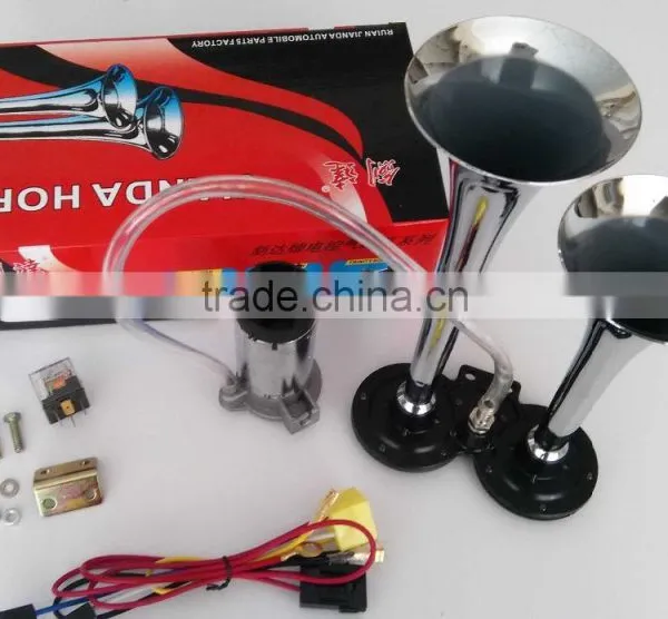 Car Boat Truck Loud 12V 128db Compressor Twin Trumpet Air Horn photo-5