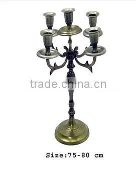 Aluminum Candelabra 5 Candle, Candelabra, Chandle Holder, Wedding Candelabra