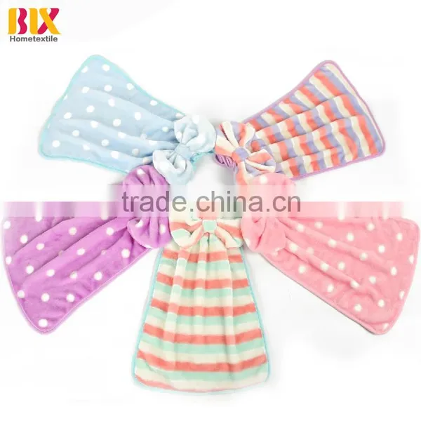 BLX Home Textile China Factory Wholesale Super Cheap Microfiber Hanging Hand Towels photo-6
