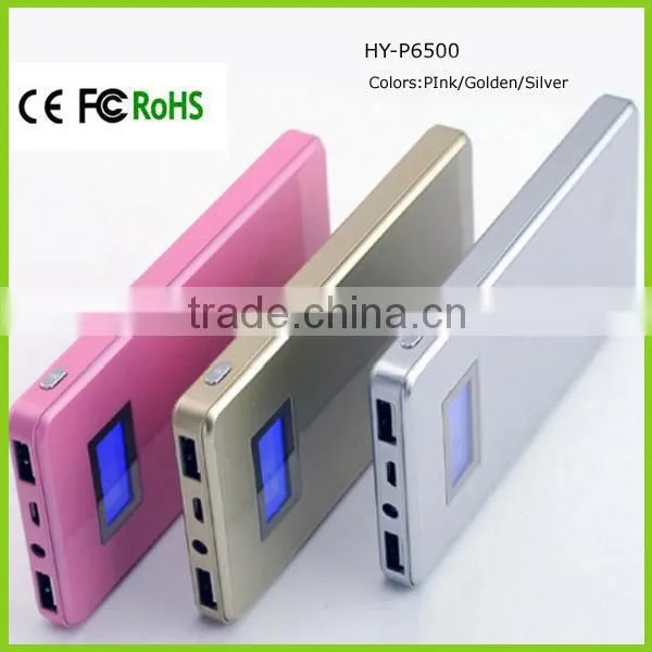 High Quality Metal Cover Dual Ports LCD Display Power Bank 6000mah photo-4