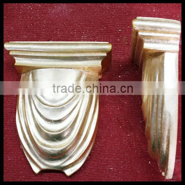 Poly Resin Corbel With Gold Leaf Hand Made Exquise Brace Acanthus Resin Corbels