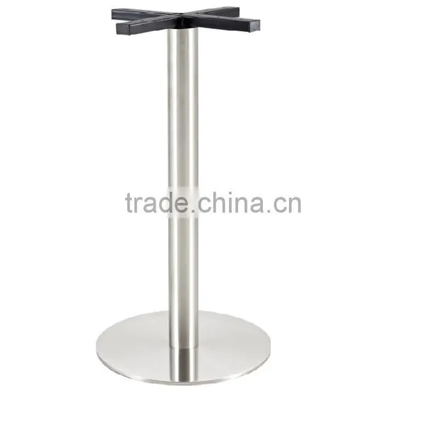 Foshan Furniture Custom Metal Tube Square Table Base With Stainless Steel Leg photo-3