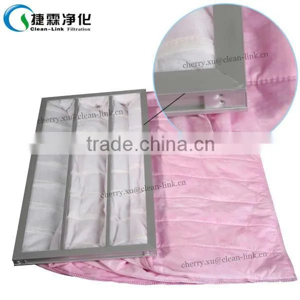 EU6/EU7/EU8 Static Electronic Fiber Pocket Filter With Large Dust Holding Capacity and High Permeability photo-4