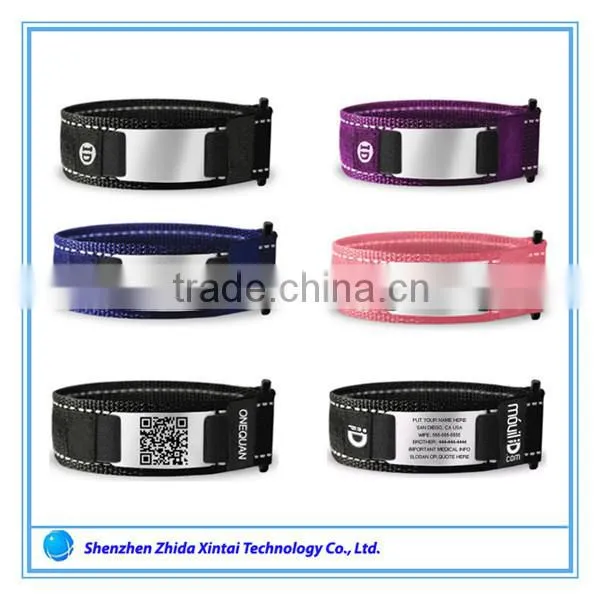 Wholesale Fashion Jewelry Nylon ID Bracelet, ID Wristband