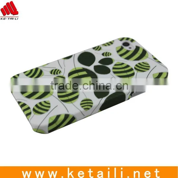 Green Leaves Printing Design for Iphone 4S Case Hot Selling