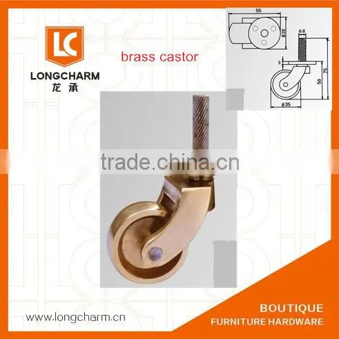 125mm Heavy Duty Swivel Caster Industrial Casters Rubber Trolley Wheels Made in China photo-4