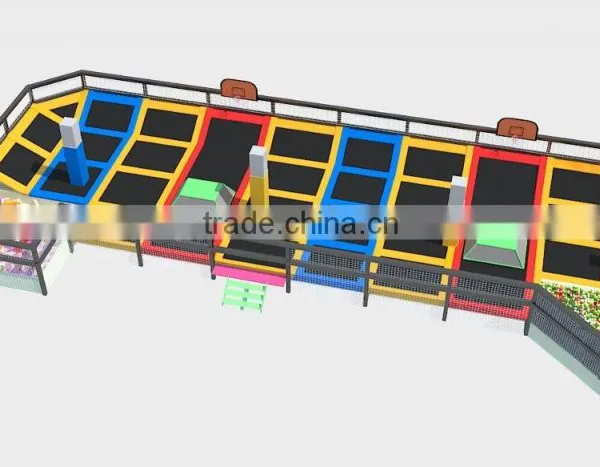 China Manufacturer Trampoline Park Playground With Ball Pool, Newest Games photo-2