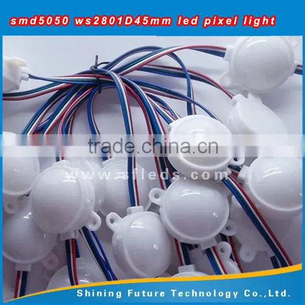 12v Ws2811 Ws2801 3led Full Color Indoor Digital Round Pixel Rgb Led Module for Party photo-4