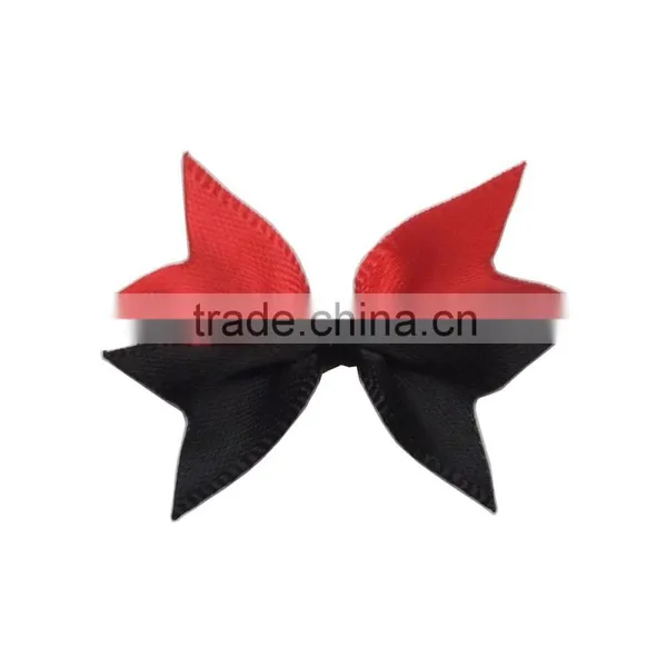 New Production Segmented Color Bowknot Shape Satin Rose Flowers Artificial photo-3
