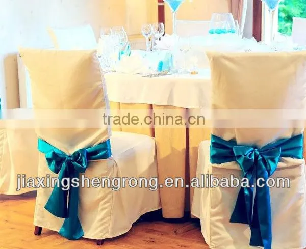 100% Polyester Colorful Wedding Used Customized Sized Organza Chair Sash photo-5