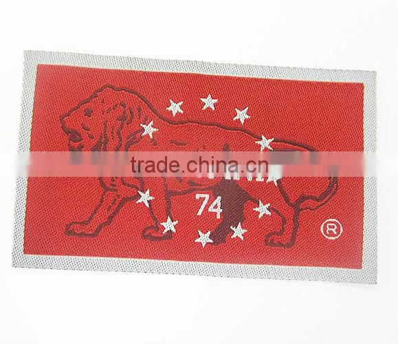 100 Poly Damask Fabric Garment Cheap Woven Labels