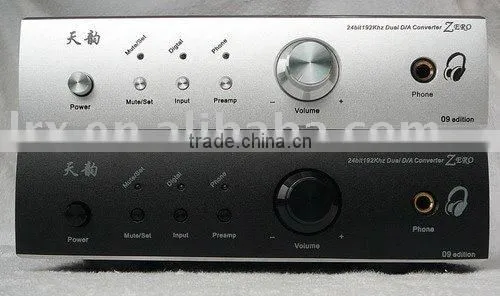 ZERO DAC 24/192KHZ DAC Converter with HEADPHONE AMP @ USB @ OPA627@ silver color
