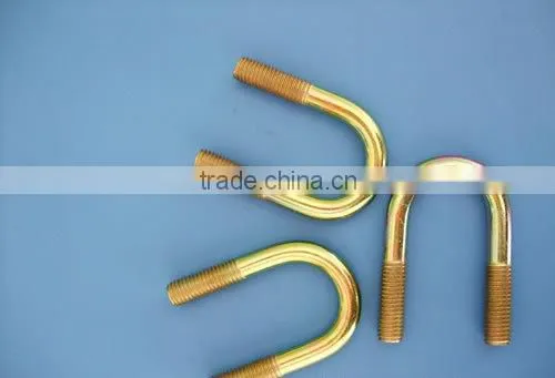 China Manufacturer u- Bolt Yellow Zinc Plated High Quality Bolts