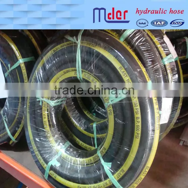 Water Suction and Discharge Rubber Canvas Textile Braided Water Hose