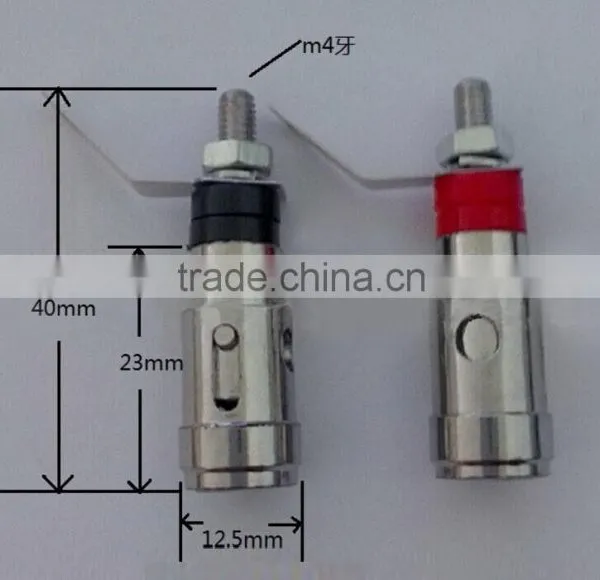 Spring Loaded Gold Plated Speaker Binding Posts Terminals