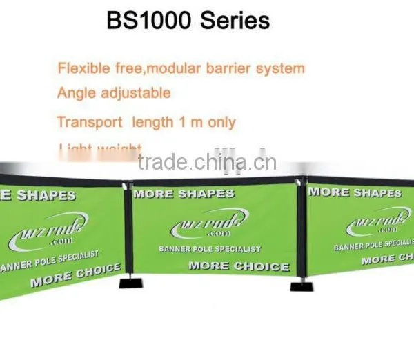Printed Flag Banner Frame Barrier photo-5