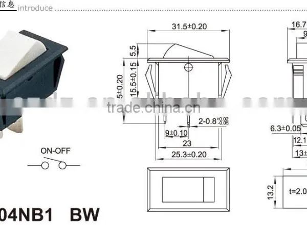 ON-OFF-ON High Power Rocker Switch T85,home Appliance Rocker Switch photo-5