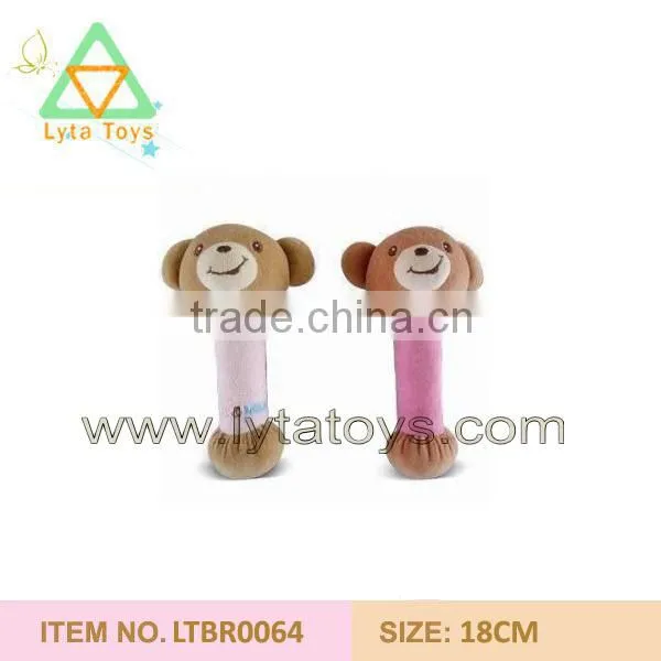 Cute Plush Baby Rattles Toys With Soft Stuffing