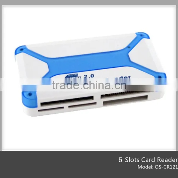 Custom Hot Selling Colorful Minion 6 Ports Card Reader, Usb 2.0 Card Reader(OS-CR121) photo-4