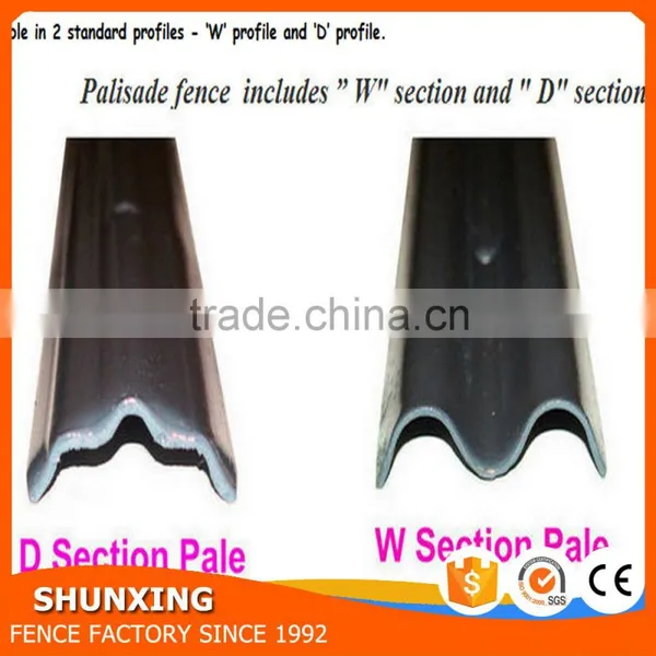 China Supplier Top Quality Hot Dipped Galvanized Palisade Fence for Sale photo-6