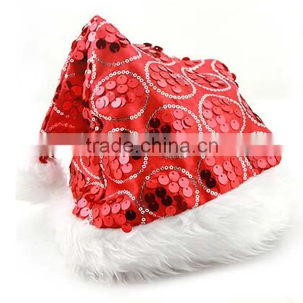 White and Red Cloche Funny Santa Claus Animal Christmas Hat photo-3