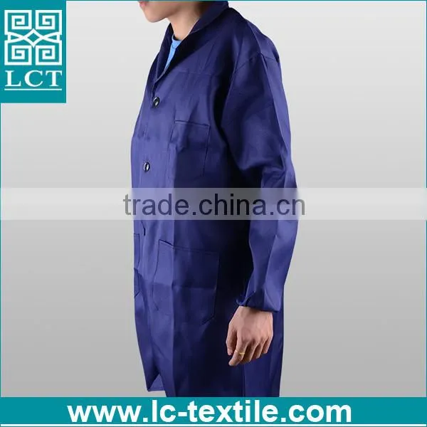 Wholesale Bulk Cheap Polyester Cotton Blue Dust-Proof Mens Workwear for Supermarket photo-2