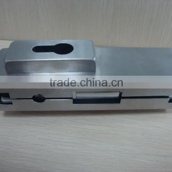 High Quality Stainless Steel Glass Door Patch Fitting With Lock & 3 Keys photo-2