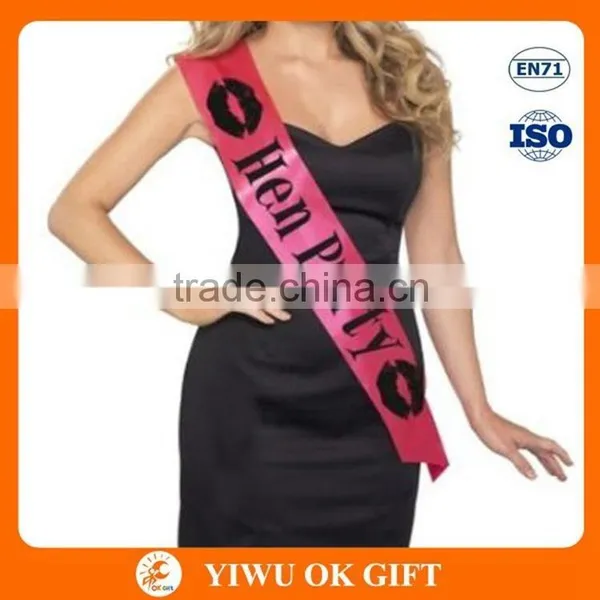 Hen Party Sash,Bachelorette Party Supplies,Satin Sash photo-6
