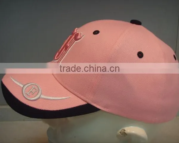 Pink Embroidery Baseball Cap for Girl photo-4