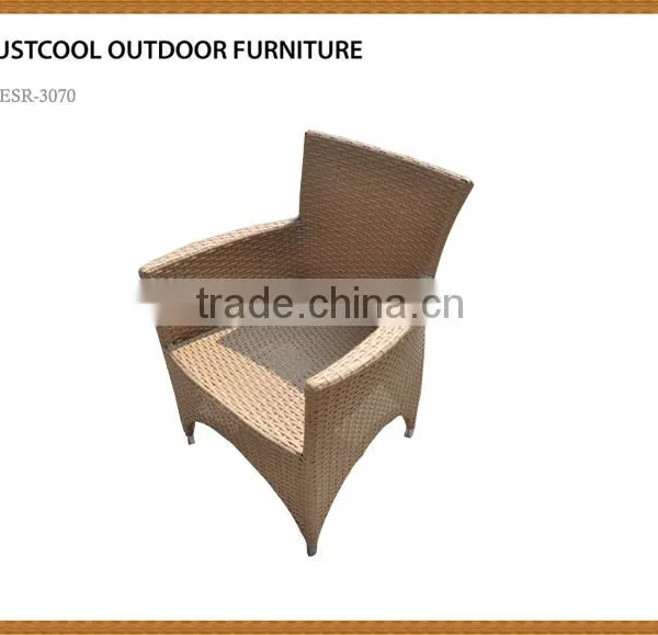 Cheap Outdoor Furniture PE Rattan White Reclining Chair photo-2