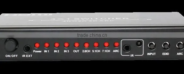Hot Sale 3 by 1 HDMI Switcher With ARC, HDMI 1.4 photo-2