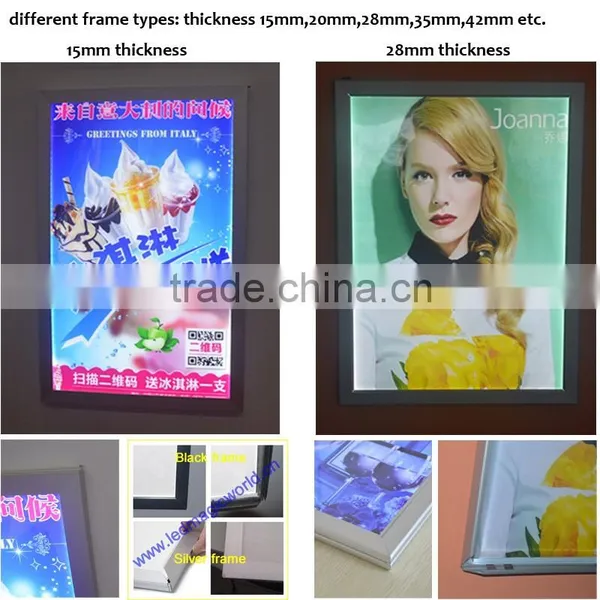 Magnetic Advertising Aluminum Snap Frame Led Extruded Aluminum Photo Frame photo-5