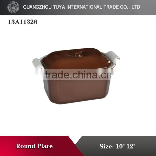 Rectangle Deep Pot Colour Glaze Ceramic Pot photo-3