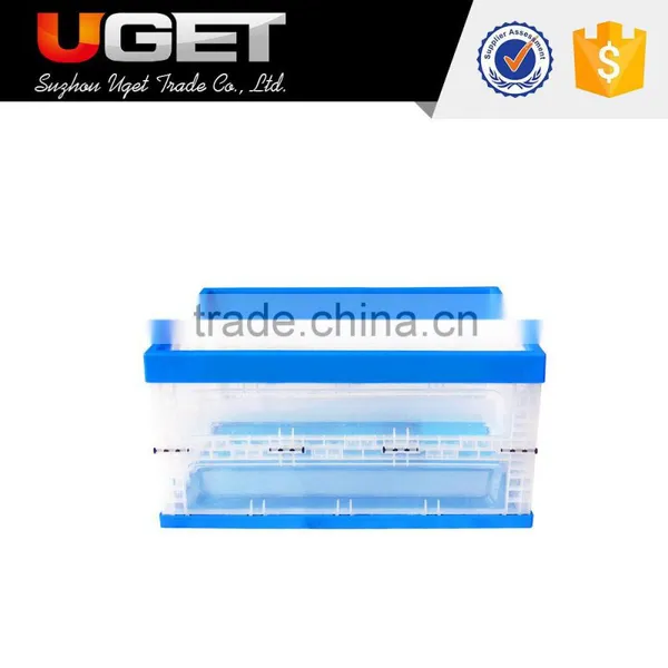 Recyclable Fruit Storage Plastic Collapsing Folding Crate photo-4