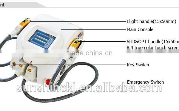 2 Year Warranty Portable Hair Removal Machine/shr Ipl rf Machine Elite photo-6