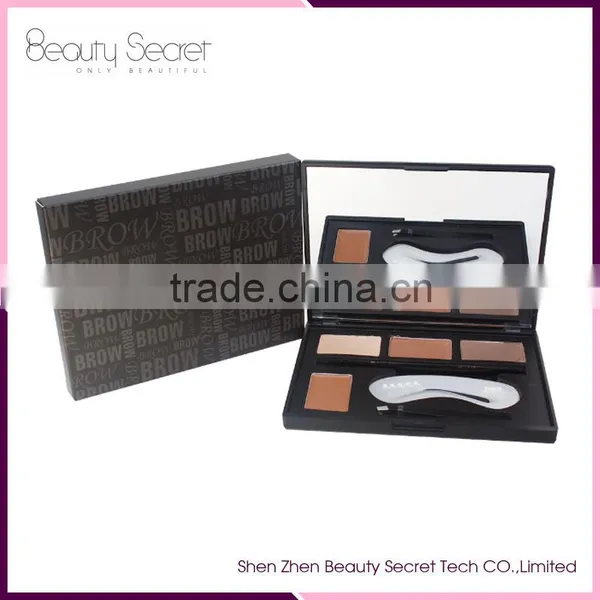 4 Color Eye Brow Makeup Eyebrow Powder Palette With Eyebrow Brush photo-3
