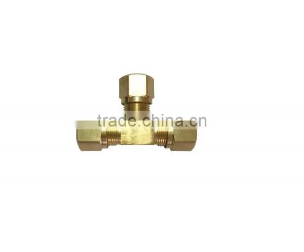 964 Union Tee,Air Brake Fittings for Nylon Tube, Brass Valve photo-2