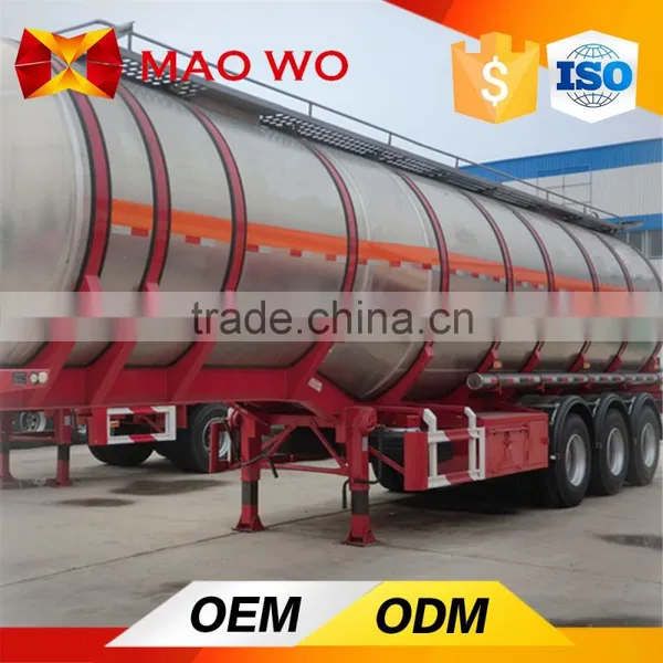 Hot Sale Stainless Steel Fuel Oil Tanker Semi Trailer for Exporting Africa photo-2