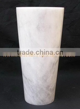 NEW MARBLE FLOWER VASES CARRARA ZIARAT WHITE photo-2