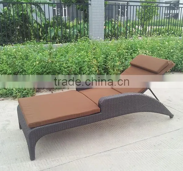 2016 Garden Rattan Sun Lounger Patio Outdoor Furniture photo-4